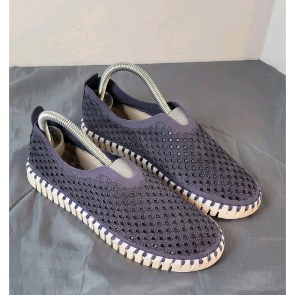 ILSE JACOBSEN Navy Blue Casual Slip On Shoes Womens Size EU 39/US 8.5-9